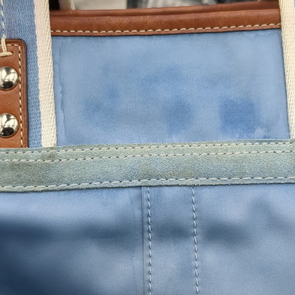 Coach nylon and suede bag 10663